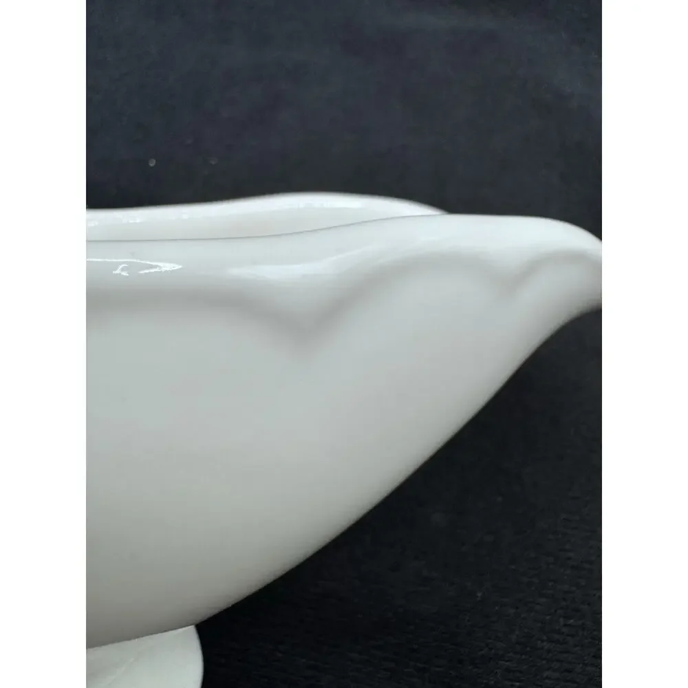 Homer Laughlin White Gravy Boat Vintage saucière Best China USA